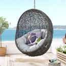 Hide Outdoor Patio Sunbrella� Swing Chair With Stand