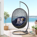 Hide Outdoor Patio Sunbrella� Swing Chair With Stand