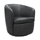 Parker Living Barolo 100% Italian Leather Swivel Club Chair Two Pack