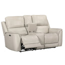 Parker Living Easton - Steamboat Brown Zero Gravity Power Reclining Tilt Console Loveseat P3