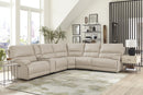 Parker Living Whitman - Powered By Freemotion 6 Piece Modular Power Reclining Sectional with Power Adjustable Headrests