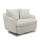 Parker Living Boomer Large Swivel Chair with 2 Toss Pillows Two Pack