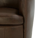 Parker Living Barolo 100% Italian Leather Swivel Club Chair Two Pack