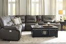 Parker Living Spartacus 6 Piece Modular Power Reclining Sectional with Power Adjustable Headrests
