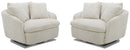 Parker Living Boomer Large Swivel Chair with 2 Toss Pillows Two Pack