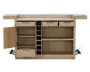 Parker House Escape - Dining 78 Inch Bar with 2 Upholstered Swivel Barstools
