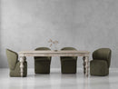 Parker House Crossings - Eden Dining 84 Inch Rectangular Dining Table With 4 Upholstered Chairs
