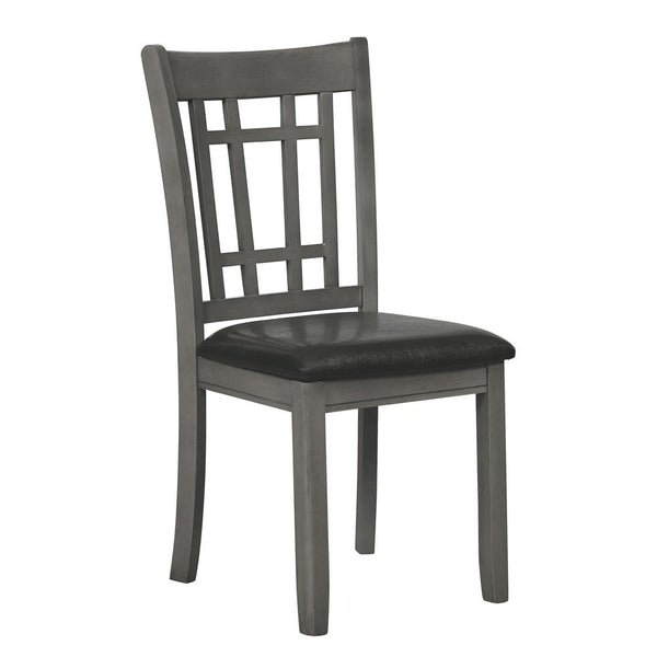 Lavon Padded Dining Side Chairs Medium Grey and Black (Set of 2) image