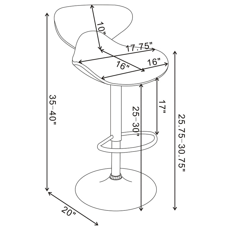 Edenton Adjustable Bar Stool