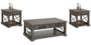 Parker House Sundance - Smokey Grey Cocktail Table with 2 End Tables