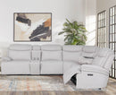 Parker Living Alpine - Airy Midnight 6 Piece Zero Gravity Power Reclining Sectional with Power Adjustable Headrests