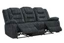 Parker Living Bolton - Misty Storm Manual Reclining Sofa and Loveseat