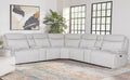Parker Living Alpine - Airy Midnight 7 Piece Zero Gravity Power Reclining Sectional with Power Adjustable Headrests