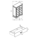 Louis Philippe Panel Bedroom Set with High Headboard