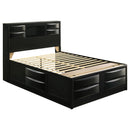 Briana Bookcase Platform Storage Bed