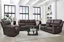 Parker Living Easton - Steamboat Brown Zero Gravity Power Reclining Tilt Console Loveseat P3