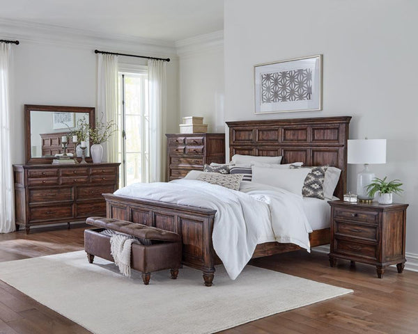 Avenue 4-piece California King Bedroom Set Weathered Burnished Brown image