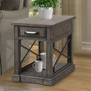 Parker House Sundance - Smokey Grey Cocktail Table with 2 Chairside Tables and Console Table