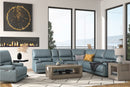Parker Living Whitman - Powered By Freemotion 6 Piece Modular Power Reclining Sectional with Power Adjustable Headrests