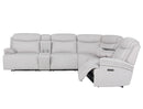 Parker Living Alpine - Airy Midnight 6 Piece Zero Gravity Power Reclining Sectional with Power Adjustable Headrests