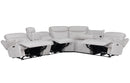 Parker Living Alpine - Airy Midnight 6 Piece Zero Gravity Power Reclining Sectional with Power Adjustable Headrests