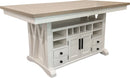 Parker House Americana Modern Dining Island Counter Height Table with 6 upholstered chairs