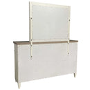 Parker House Americana Modern Bedroom Queen Platform Bed 2 Nightstands Dresser with Mirror and Chest