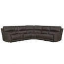 Parker Living Easton - Steamboat Brown 6 Piece Zero Gravity Power Reclining Sectional with Power Adjustable Headrests