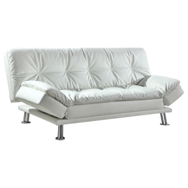 Dilleston Tufted Back Upholstered Sofa Bed White image