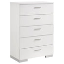 Jeremaine 5 Pc Bedroom Sets White