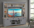 Parker House Americana Modern 92 Inch TV Console with Hutch Back Panel and LED Lights
