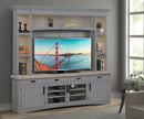 Parker House Americana Modern 92 Inch TV Console with Hutch Back Panel and LED Lights
