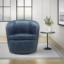 Parker Living Barolo 100% Italian Leather Swivel Club Chair Two Pack