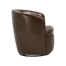 Parker Living Barolo 100% Italian Leather Swivel Club Chair Two Pack