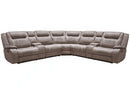 Parker Living Blake - Desert Taupe 7 Piece Modular Reclining Sectional and Entertainment Console