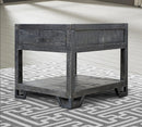 Parker House Veracruz Chairside Table in Rustic Charcoal