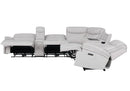 Parker Living Alpine - Airy Midnight 6 Piece Zero Gravity Power Reclining Sectional with Power Adjustable Headrests