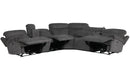 Parker Living Alpine - Airy Midnight 6 Piece Zero Gravity Power Reclining Sectional with Power Adjustable Headrests