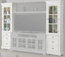 Parker House Cape Cod Pair of Piers with LED Lights in Vintage White