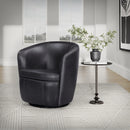 Parker Living Barolo 100% Italian Leather Swivel Club Chair Two Pack