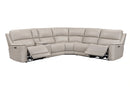 Parker Living Easton - Steamboat Brown 6 Piece Zero Gravity Power Reclining Sectional with Power Adjustable Headrests