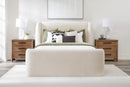 Parker Living Sleep Shiloh - White Mocha Queen Wingback Upholstered Bed