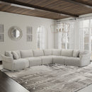 Parker Living Playful - Canes Cobblestone 6 Piece Modular Sectional