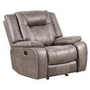 Parker Living Blake - Desert Taupe Manual Glider Reclining Sofa and Two Recliners