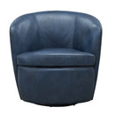 Parker Living Barolo 100% Italian Leather Swivel Club Chair Two Pack