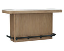 Parker House Escape - Dining 78 Inch Bar with 2 Upholstered Swivel Barstools