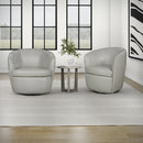 Parker Living Barolo 100% Italian Leather Swivel Club Chair Two Pack