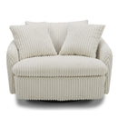 Parker Living Boomer Large Swivel Chair with 2 Toss Pillows