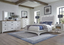 Parker House Americana Modern Bedroom King Platform Bed 2 Nightstands Dresser with Mirror and Chest