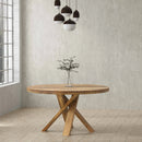 Parker House Crossings - Downtown Dining 60 Inch Round Dining Table With 4 Upholstered Chairs